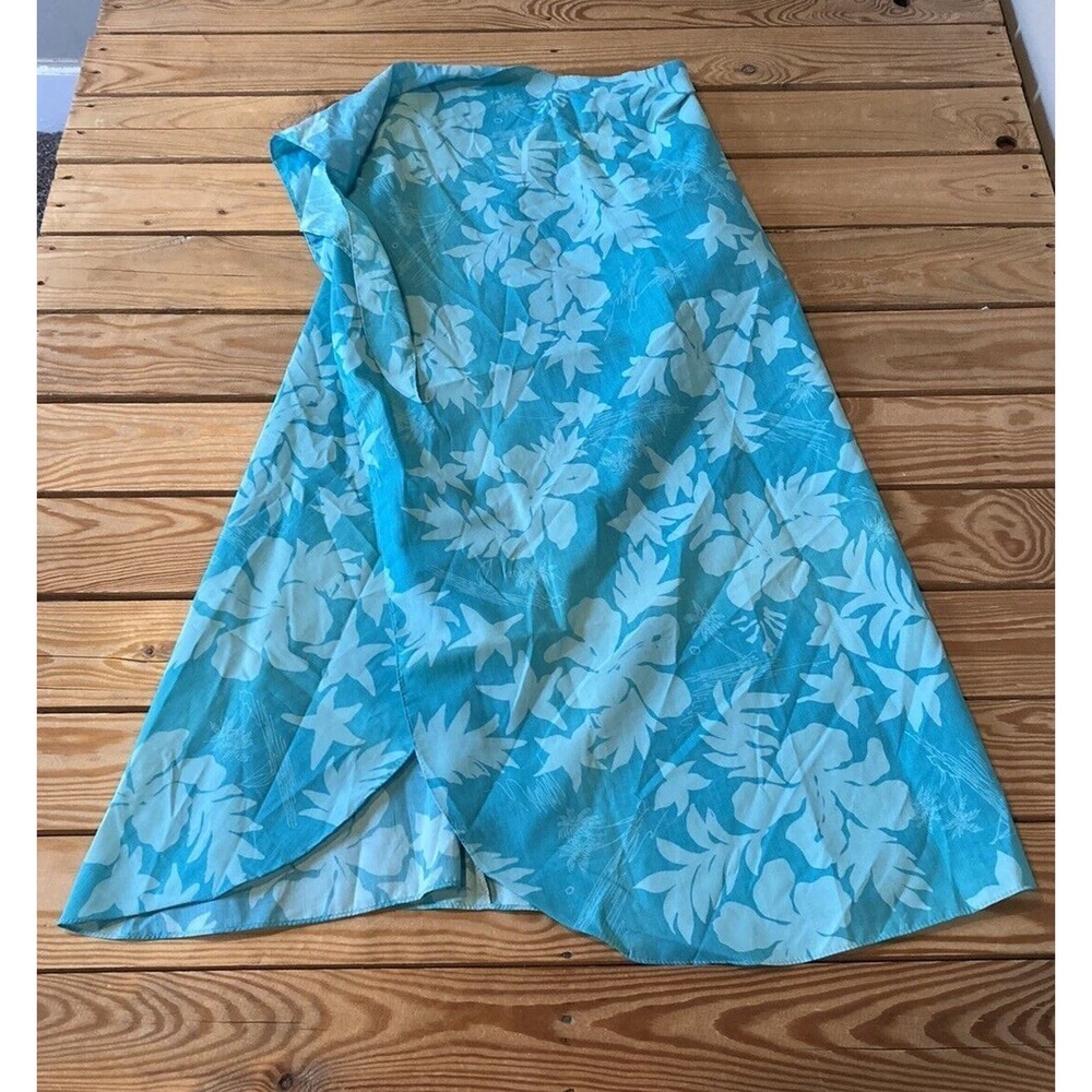 Vintage Hilo Hattie Wrap Skirt One Size Women’s Blue